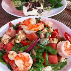 Gluten-free shrimp salad from Vintry Wine & Whiskey